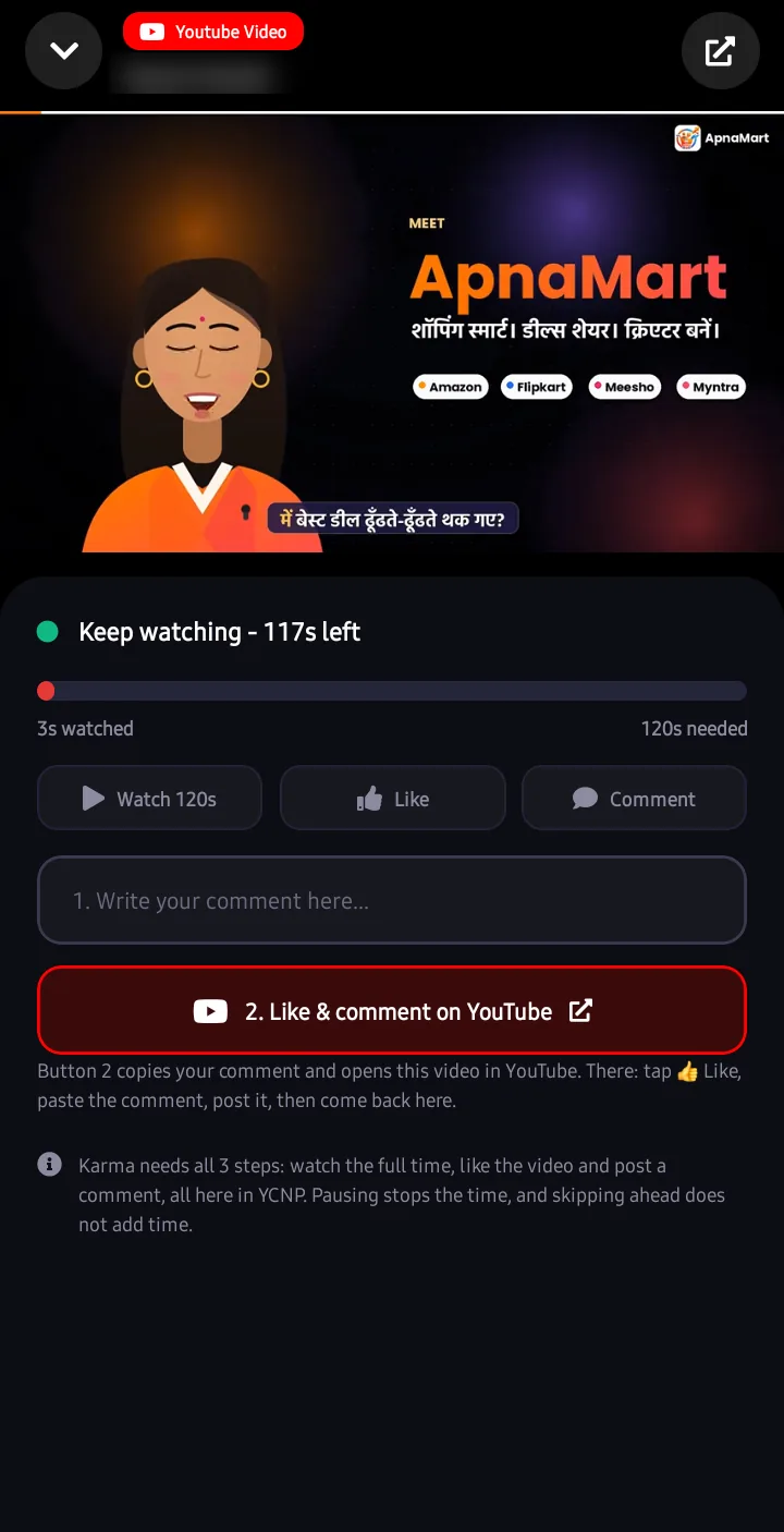YCNP app — Earn Karma