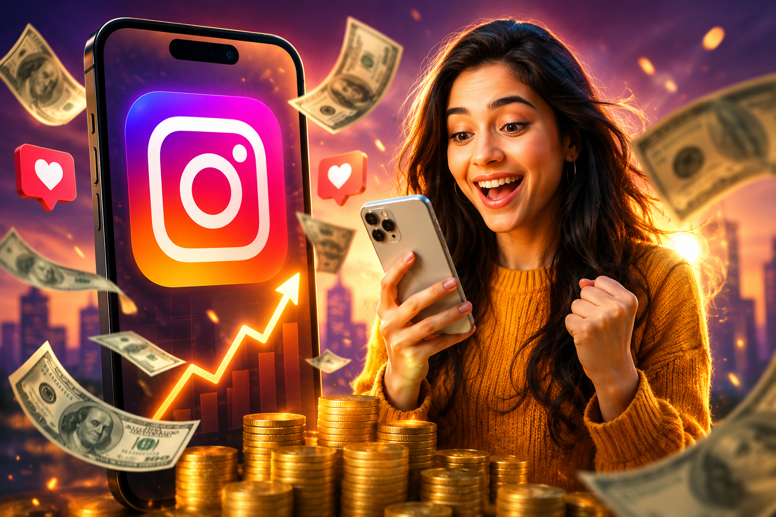 Instagram paise kamaye